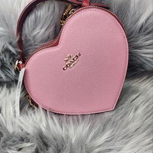 Coach heart bag in colorblock